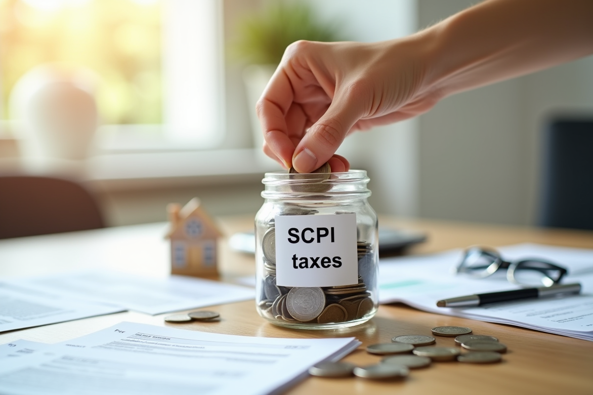 Main déposant des pièces dans un pot pour la fiscalite des SCPI