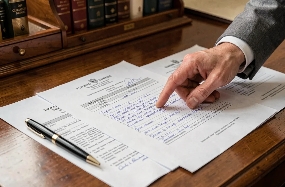 Documents notariés et checklist de vente immobilière sur un bureau d'étude notariale à Limoges